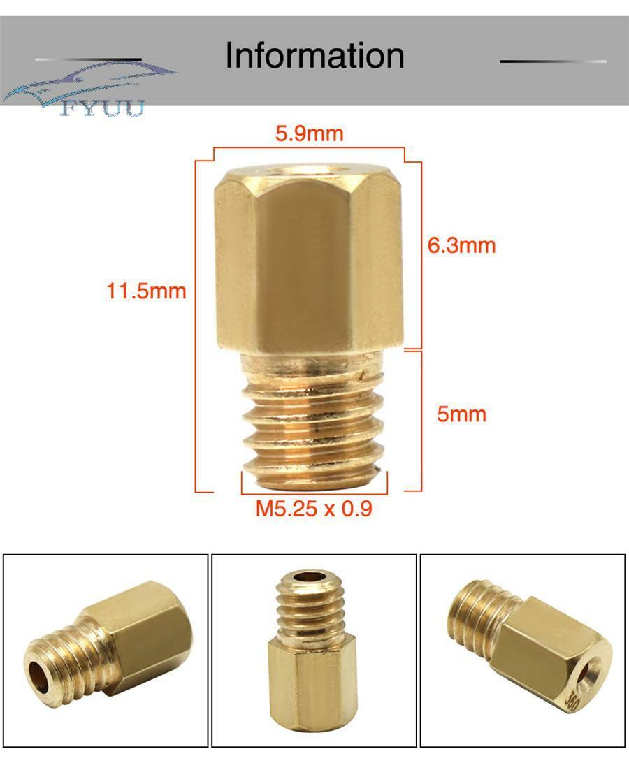 12*M5 Main Jet # 210-320 For Motor MIKUNI VM TM TMX Carburetor Injector Nozzle