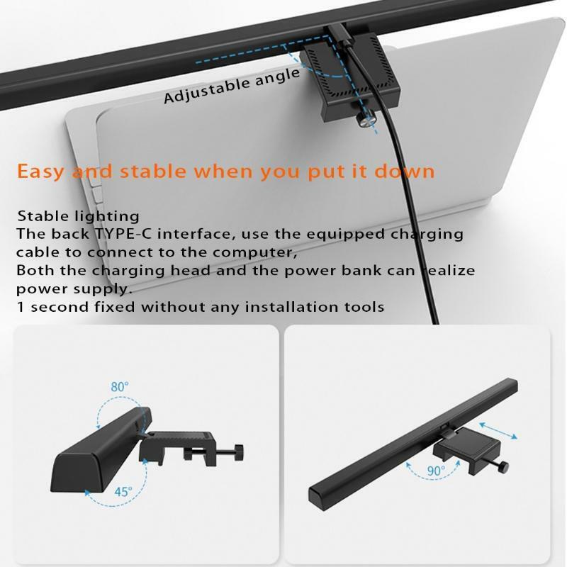 LED Desk Lamp Screen Computer PC Monitor Screenbar Bar Hanging Light for Read