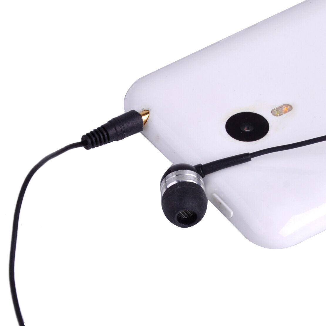 3.5mm Single Side Mono Wire Earphone Earbud Headphone Headset fit for Phone Li