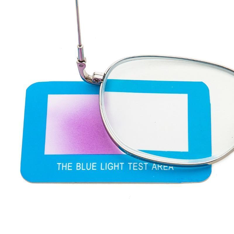 100 Pieces/Set Paper Anti-Blue Light Glasses Lens Test Card Polarized Sunglasses
