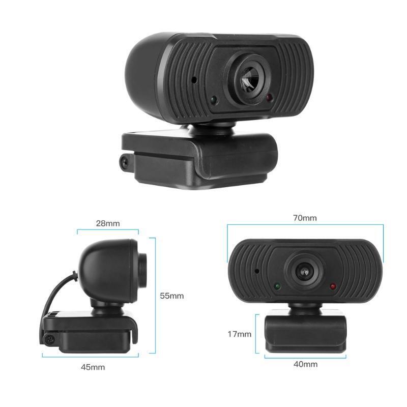 1080p Rotatable Cameras Video Recording Web Camera with Microphone PC Computer