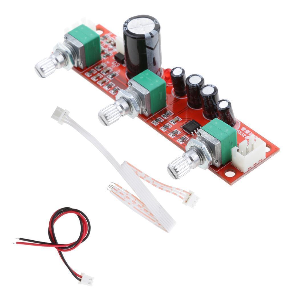NE5532 Preamp   2 Channels board Bass Volume Control   Control