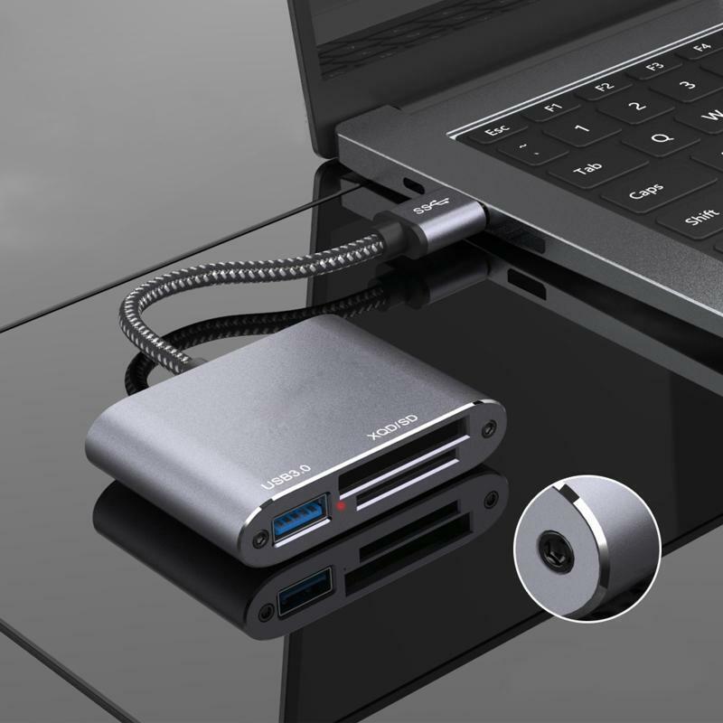 USB 3.0 Portable Card Reader for USB3.0 XQD SD Card with Advanced 3-in-1 Design