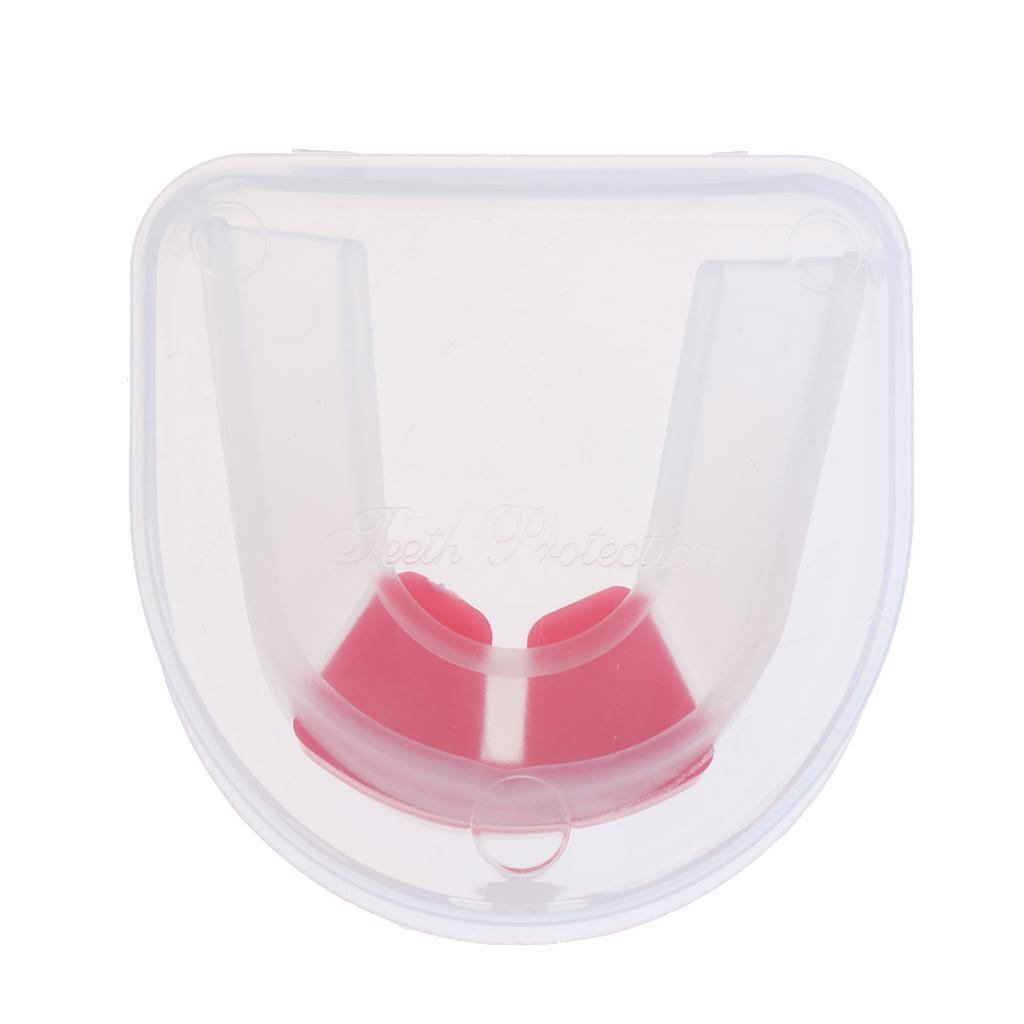 Alignment Mouth Guards Boxing MMA Teeth Protector Gum Shield with Case Red