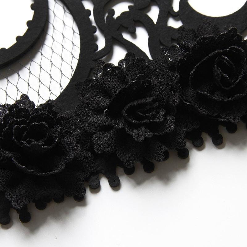 Punk Demon Witch Crown Headdress Black Headband All-match for Street Shooting