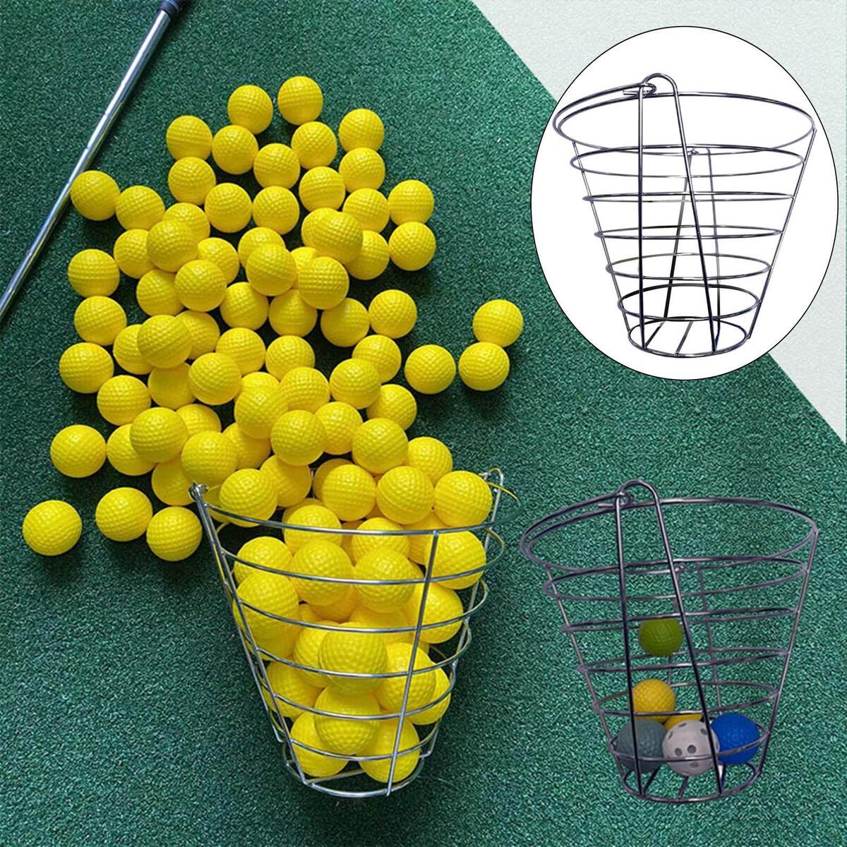 Portable Golf Ball Range Basket Stadium Accessories Golfball Container
