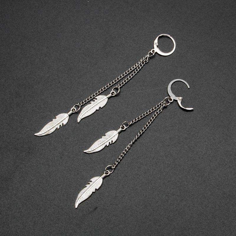 Stylish Tassel Dangle Earring Leaf Tassel Earrings Gift for Boyfriend Girlfriend