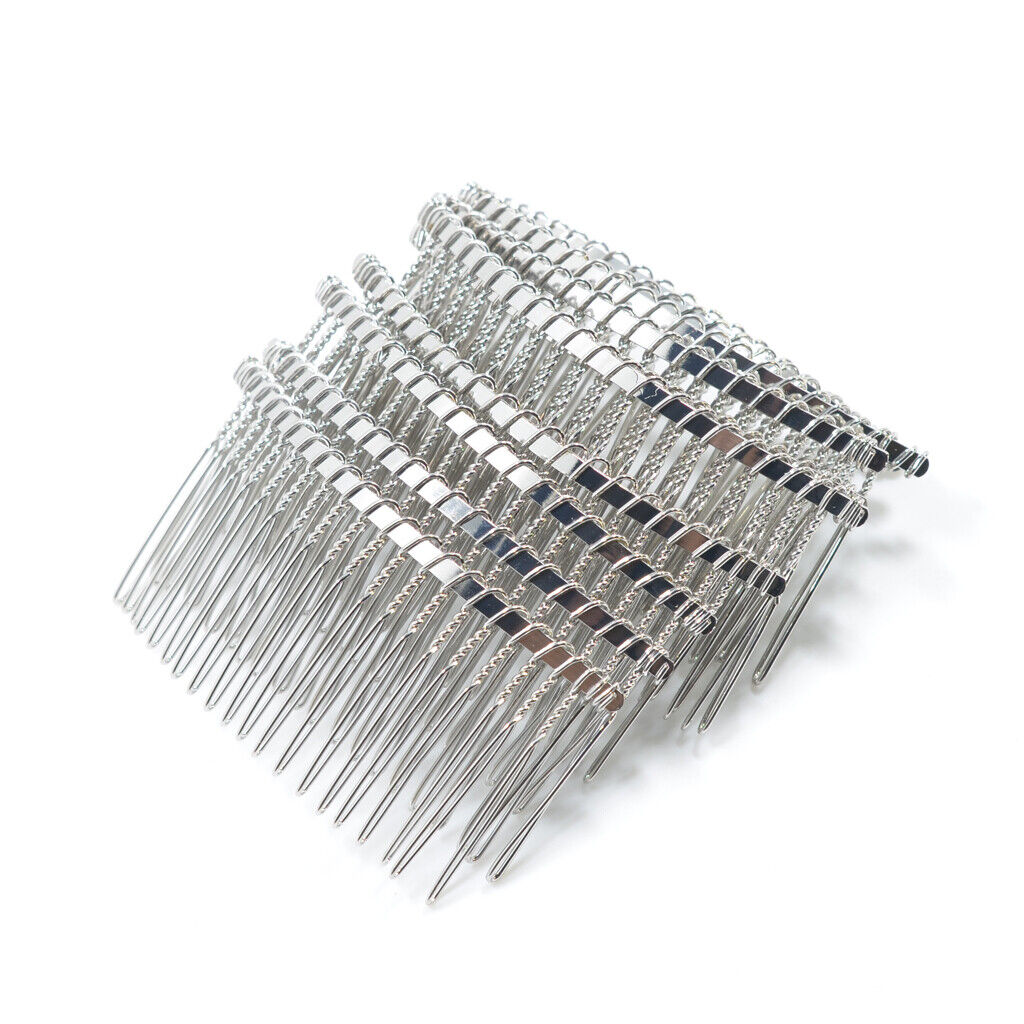 10 Pieces DIY Blank    Side Comb 20  Bridal Accessories