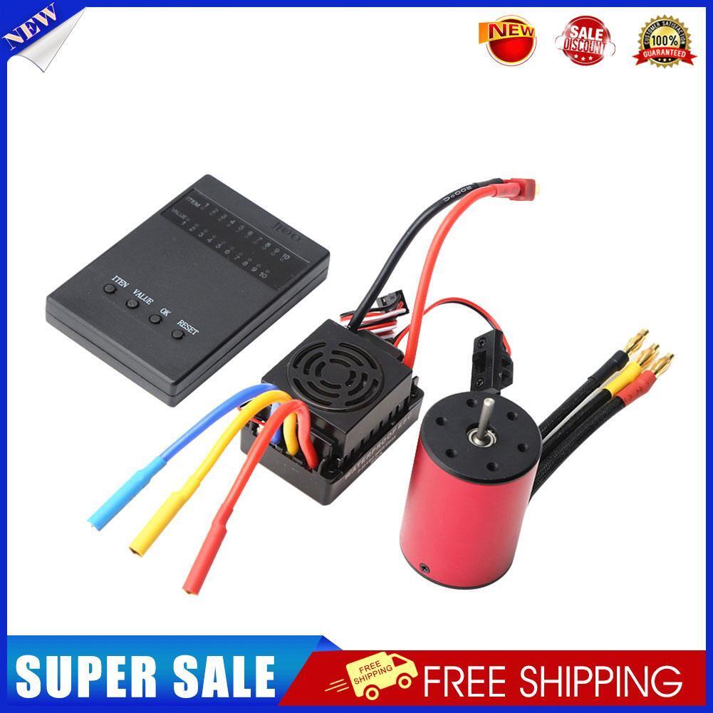 3100KV Waterproof Brushless Motor ESC Kits for 1/8/1/10 Tamiya RC Car (B)