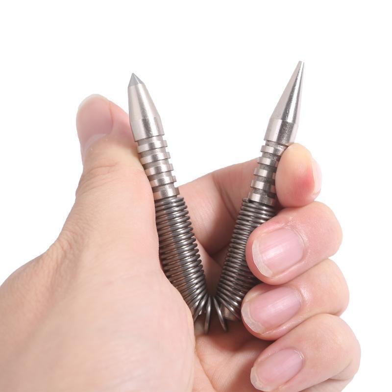 Center Puncher Metal Center Spring Nail Punch Tool Double Head Nail Head Setter