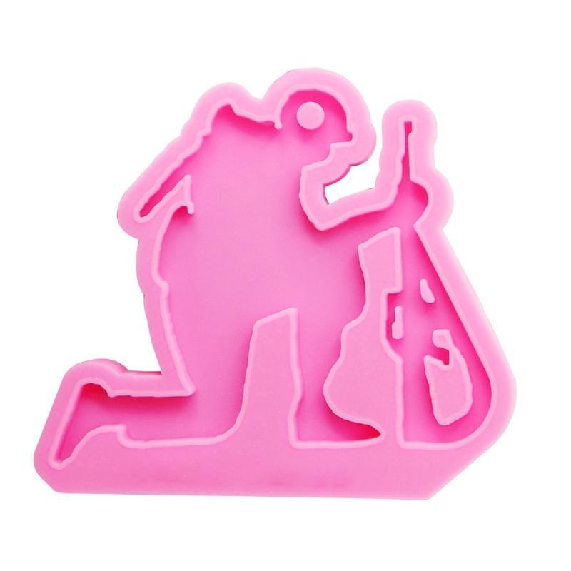 Handmade Key Chain Decor Casting Mold DIY Crafts Hanging Pendant Silicone Mould