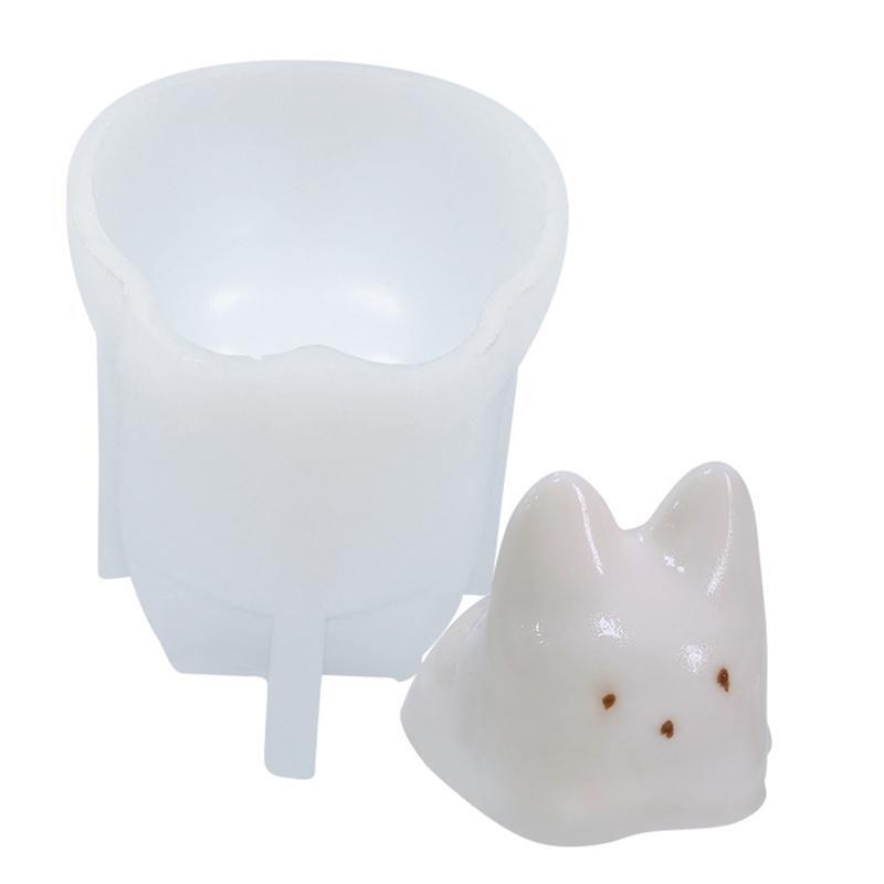 Cat Shaped Mold Cat Silicone Mould Handmade Plaster Mould Mousse Moulds DIY Tool