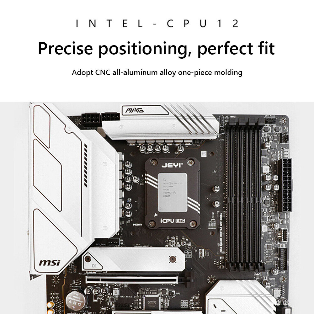 JEYI CNC CPU Bending Correction Fixing Buckle for LGA1700-BCF Intel Gen 12
