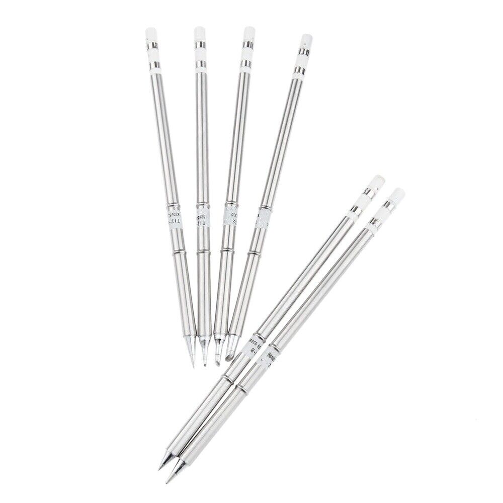 Replace 6Pcs Soldering Solder Iron Tips T12 Series Iron Tips Welding Repair Tool