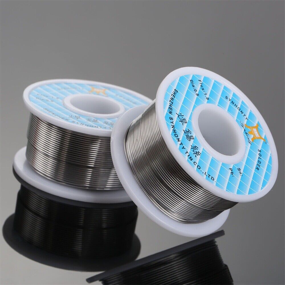 Tin Lead 0.8mm Solder Soldering Welding Iron Wire Reel No Spattering 100g 1pc