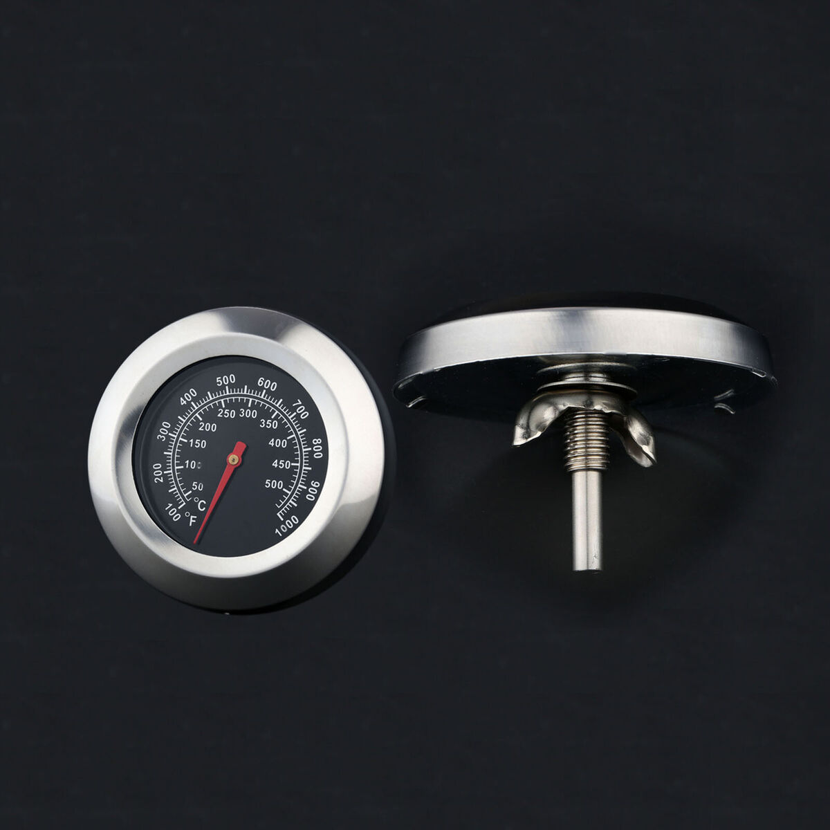 Outdoor Steel Temperature Gauge Barbecue BBQ Smoker Grill Thermometer 100-1000?