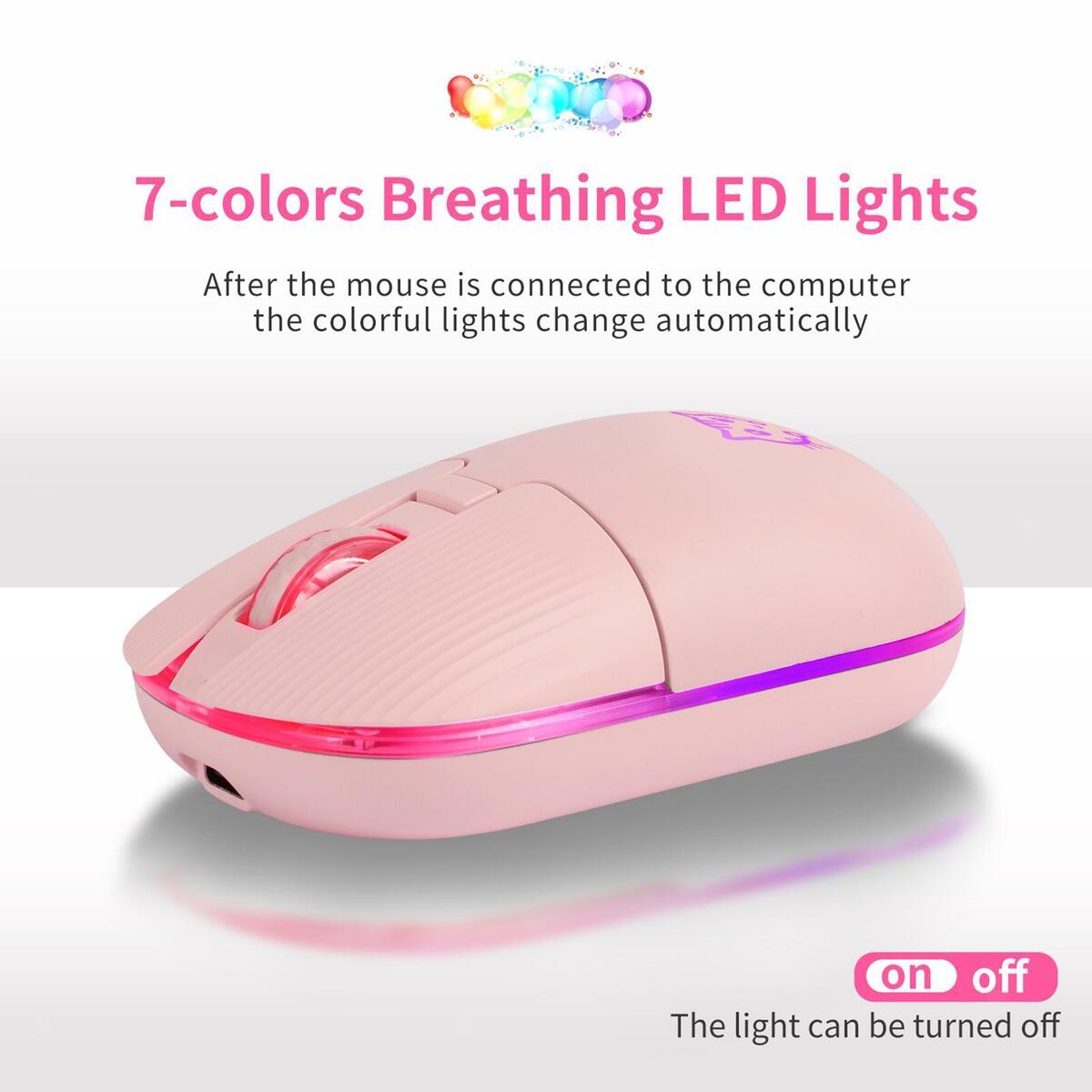 Optical Mouse Cordless Mice 3 Adjustable DPI with Receiver 2.4G for Office