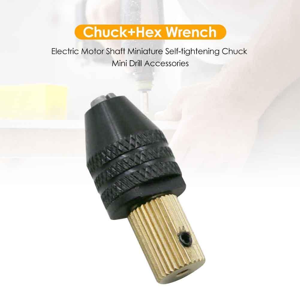 Electric Motor Shaft Self-tightening Chuck Mini Drill Accessories (3.17mm)