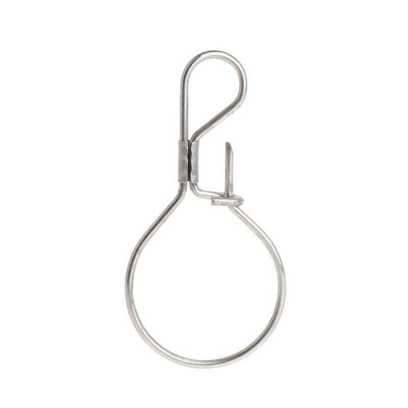 Live Fish Lock Stainless Steel Buckle Fishing Tackle Snaps Portable Accessories