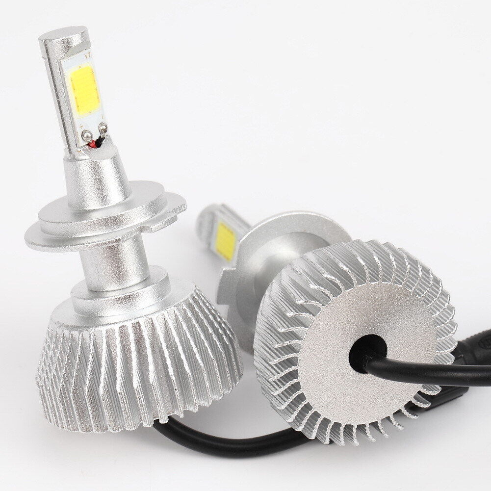 H7 LED Headlight Kit Vehicle Car HeadLamps Beam Bulb 60W 6000LM 6000k White