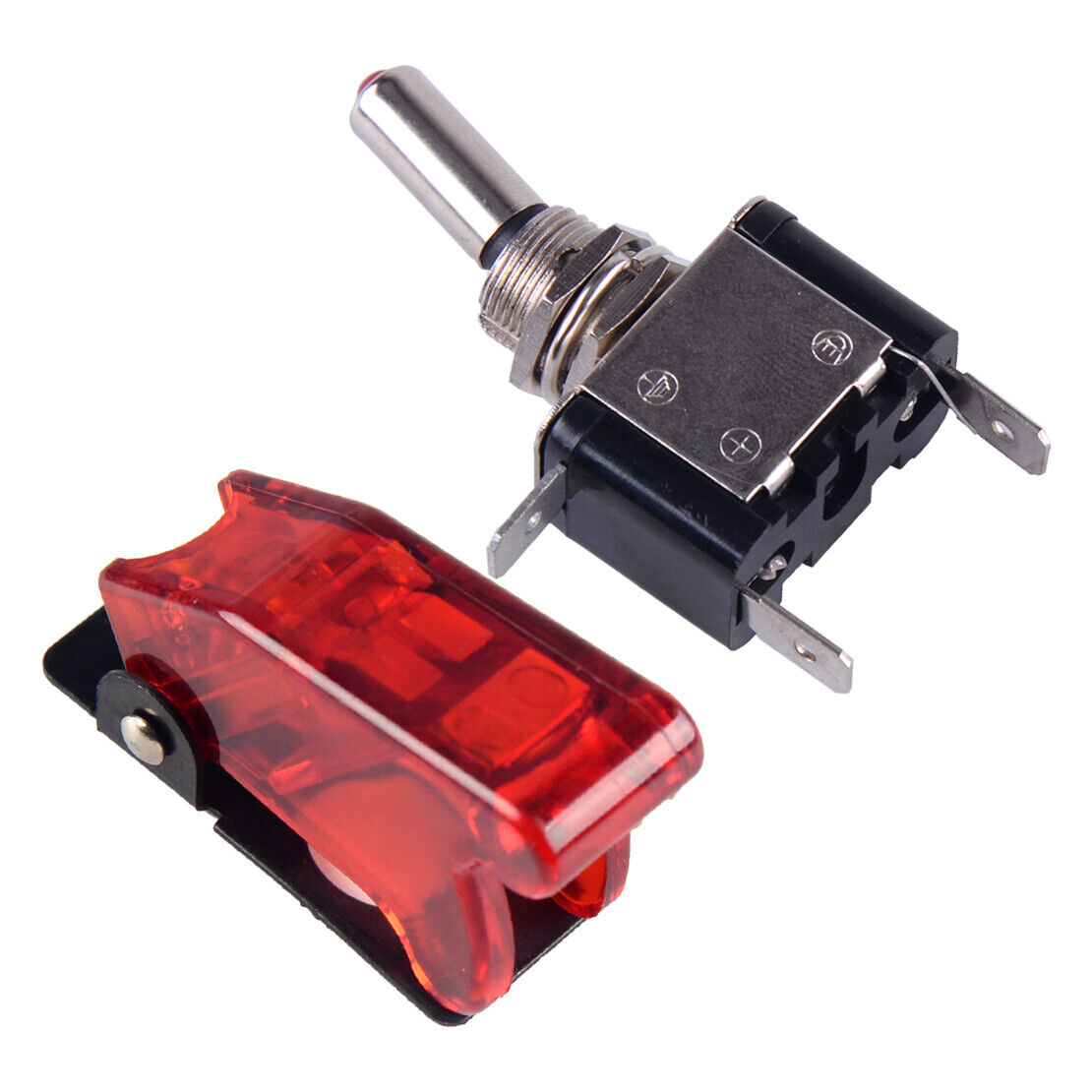 1x 12V 20A Red LED Light Rocker Toggle Switch SPST ON/OFF Car Auto Boat Truck Li