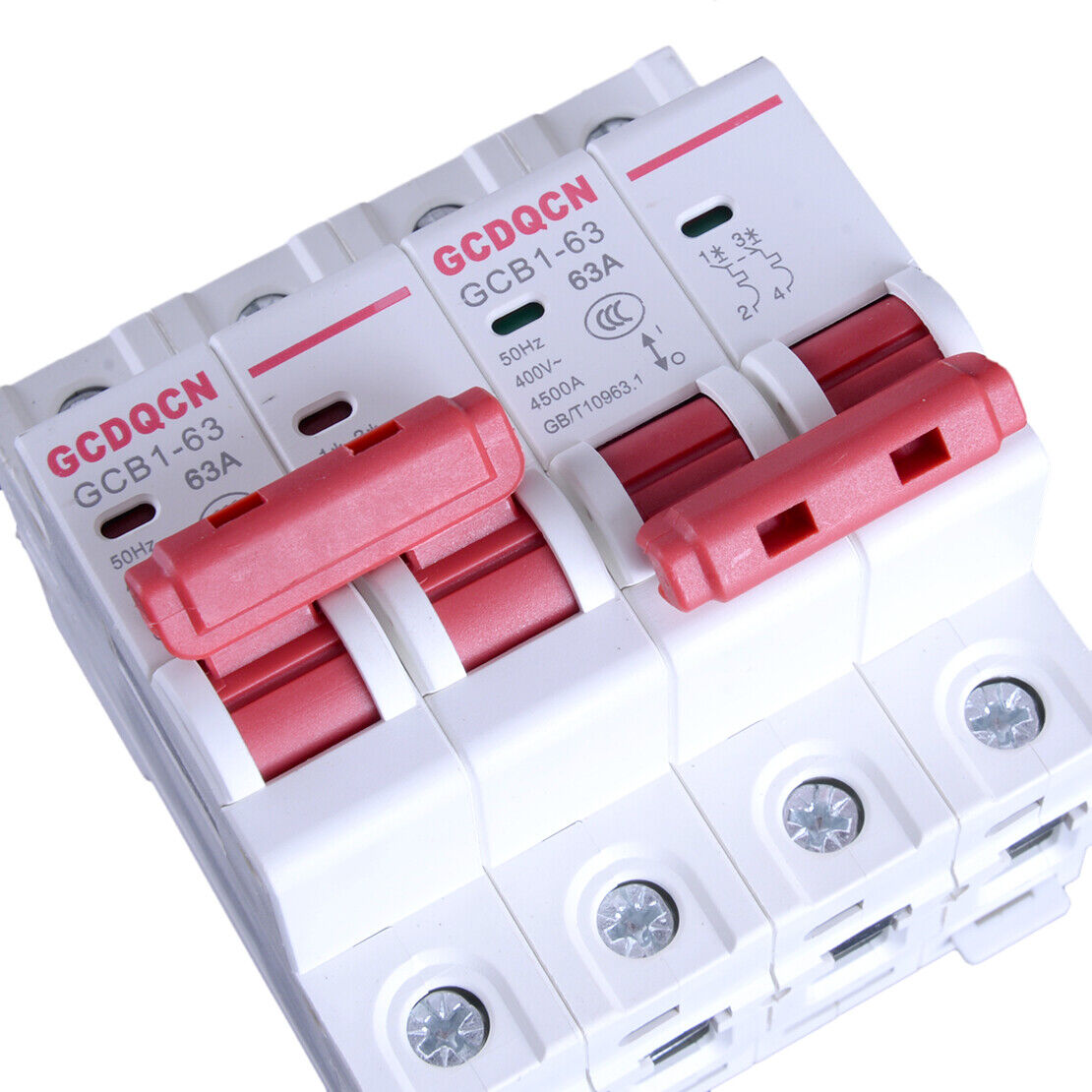 2P 63A MTS Dual Power Manual Transfer Switch Circuit Breaker MCB 50HZ/60HZ