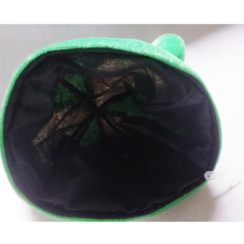Irish Cow Horn Hat Saint Patricks Day Shamrock Clover Green Velvet Top Hat