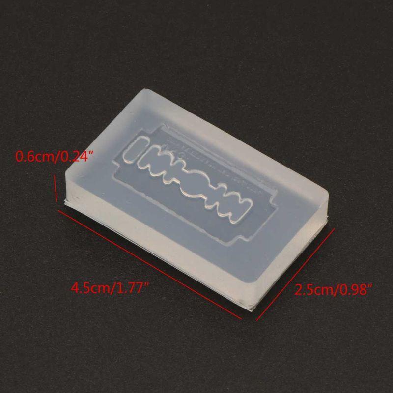 Razor Blade Shape Earrings Silicone Irregular Mold Beauty Mold for DIY Craft