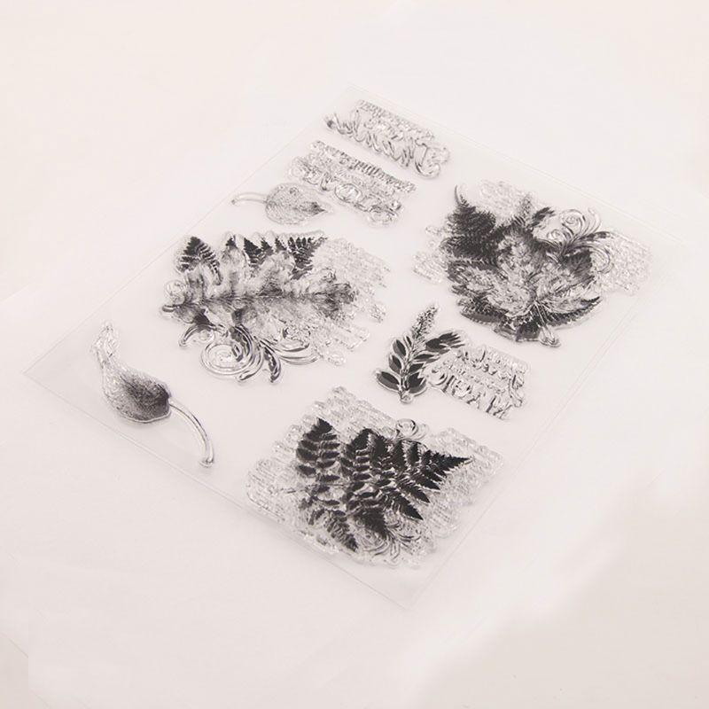 Leaf Leaves Silicone Clear Seal Stamp DIY Scrapbooking Embossing Photo Album Art