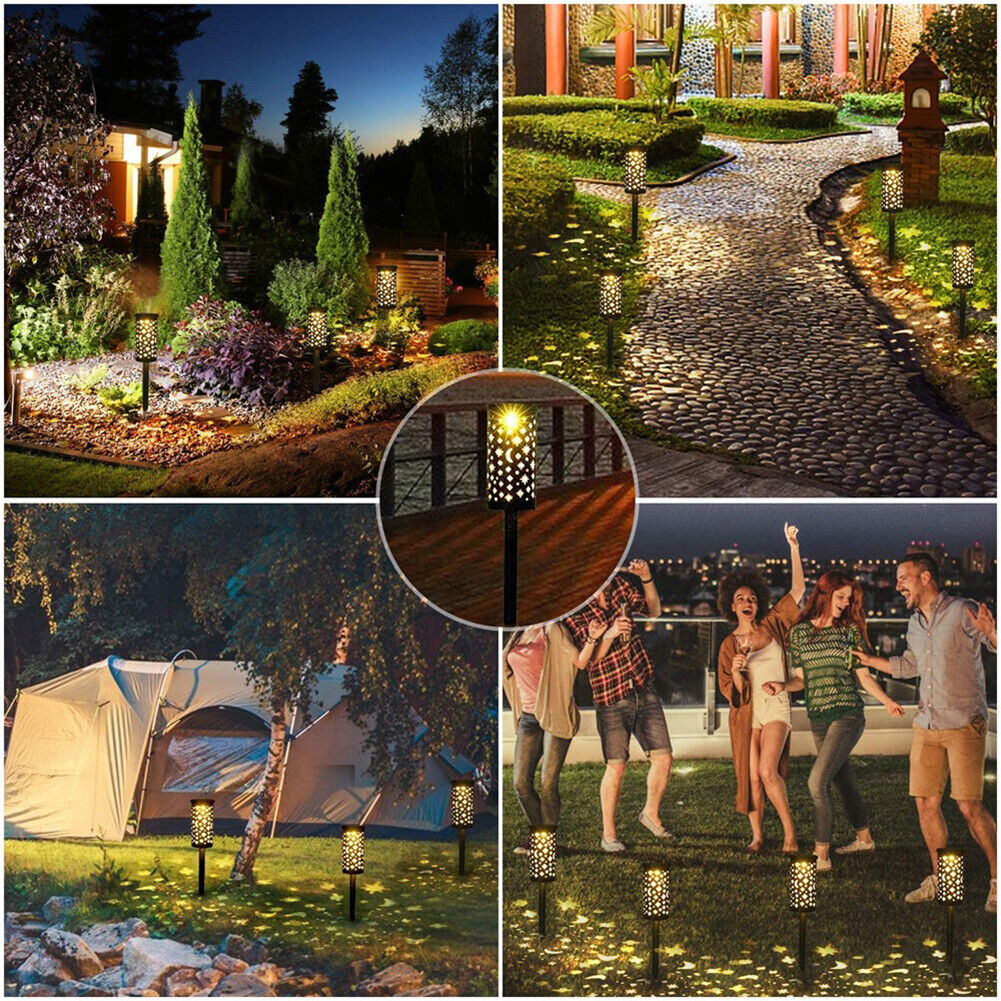 LED Solar Lanterns Moon Star Hollow Outdoor Garden Yard Patio Decorations