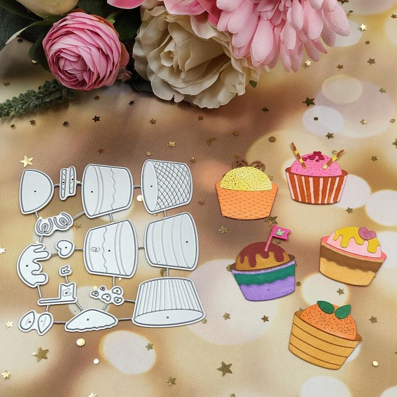 Cake Dessert Metal Cutting Dies Stencil DIY Scrapbooking Album Paper Card Mold
