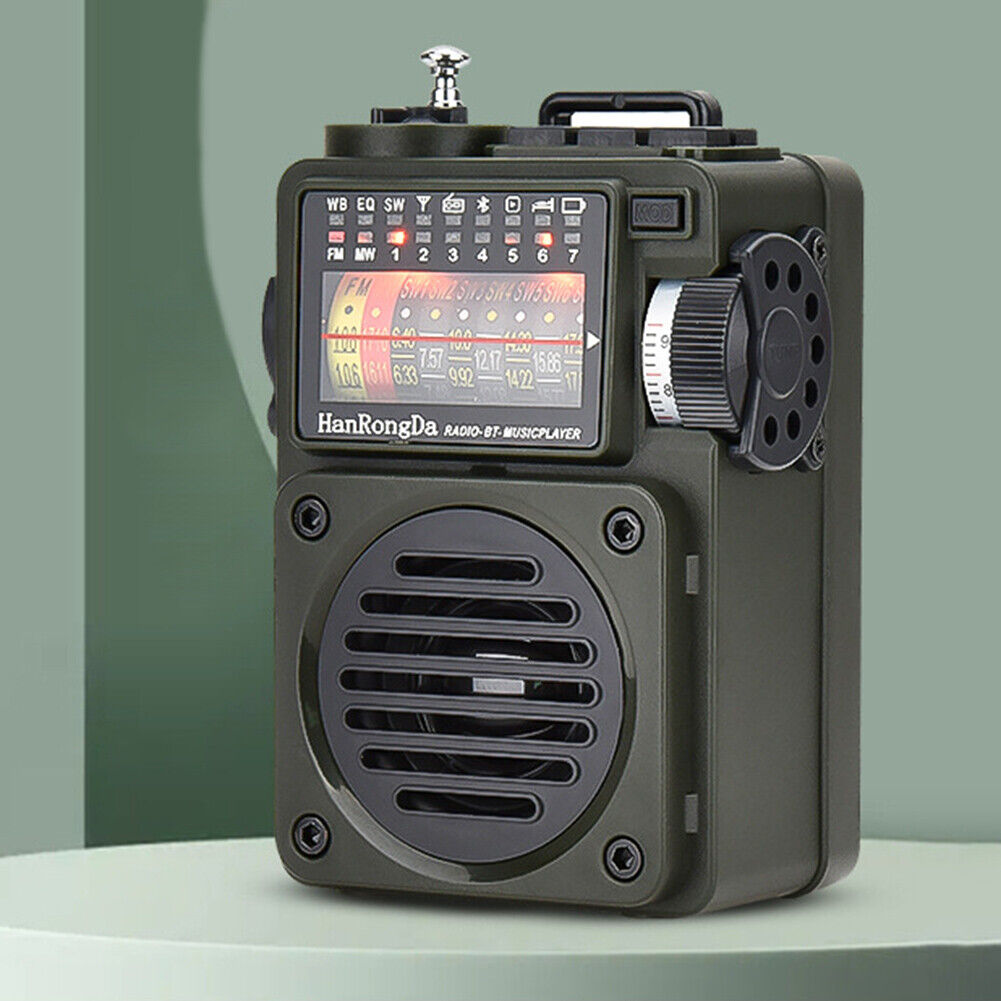 Portable Radio Bluetooth-compatible TF Card Playback Outdoor Radio Stereo