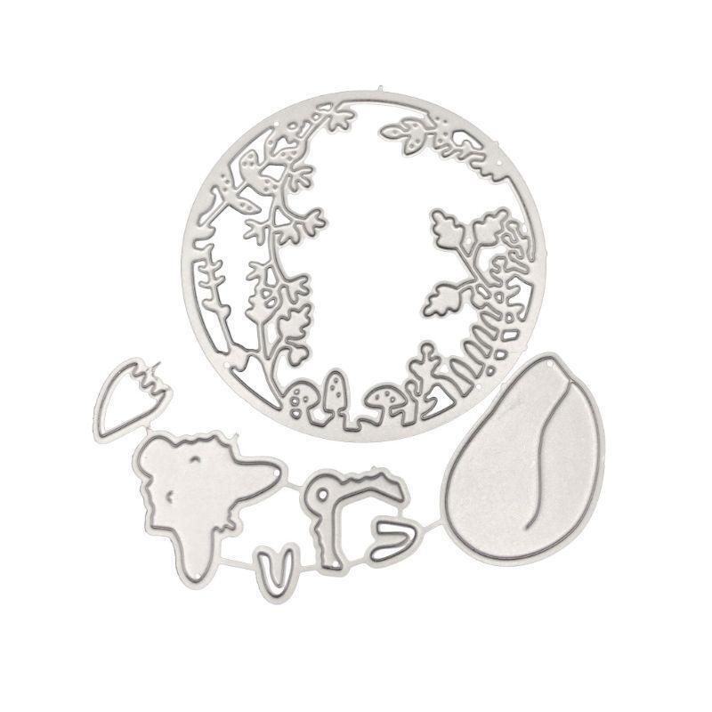 Floral Decorative Metal Cutting Dies Stencil Scrapbooking DIY Album Stamp Paper