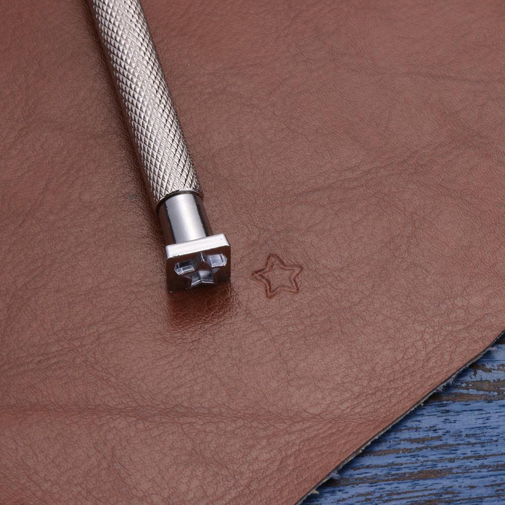 9 in 1 DIY Leather Printing Tool Steel Metal Carving Leathercraft Tool Kit
