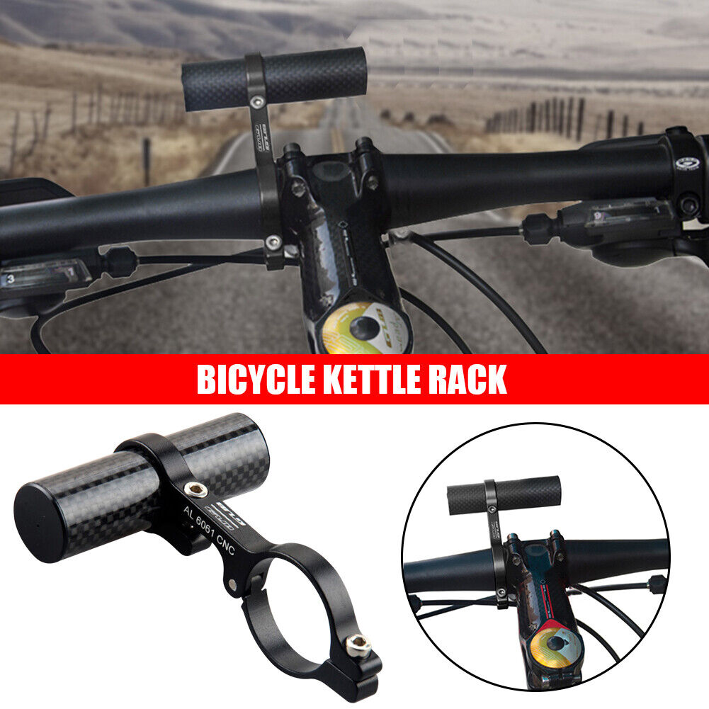 Carbon Tube Bicycle Handlebar Extender MTB Bike Headlight Bracket Holder