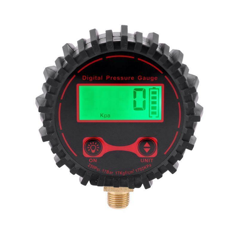 250PSI Digital Tire Pressure Gauge Car Pressure Tester M11*1 Thread with Light