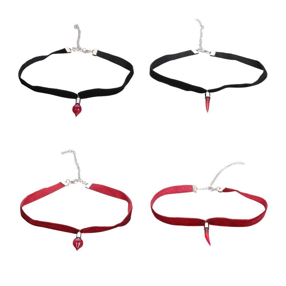 Transparent Blood Glass Bottles Necklace Vampire Diaries Pendant Chocker