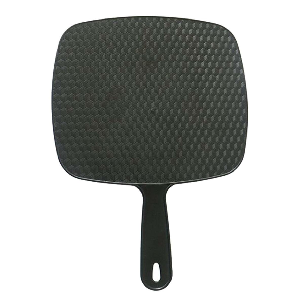 Barber   dressers Large Handheld Mirror with Handle Black