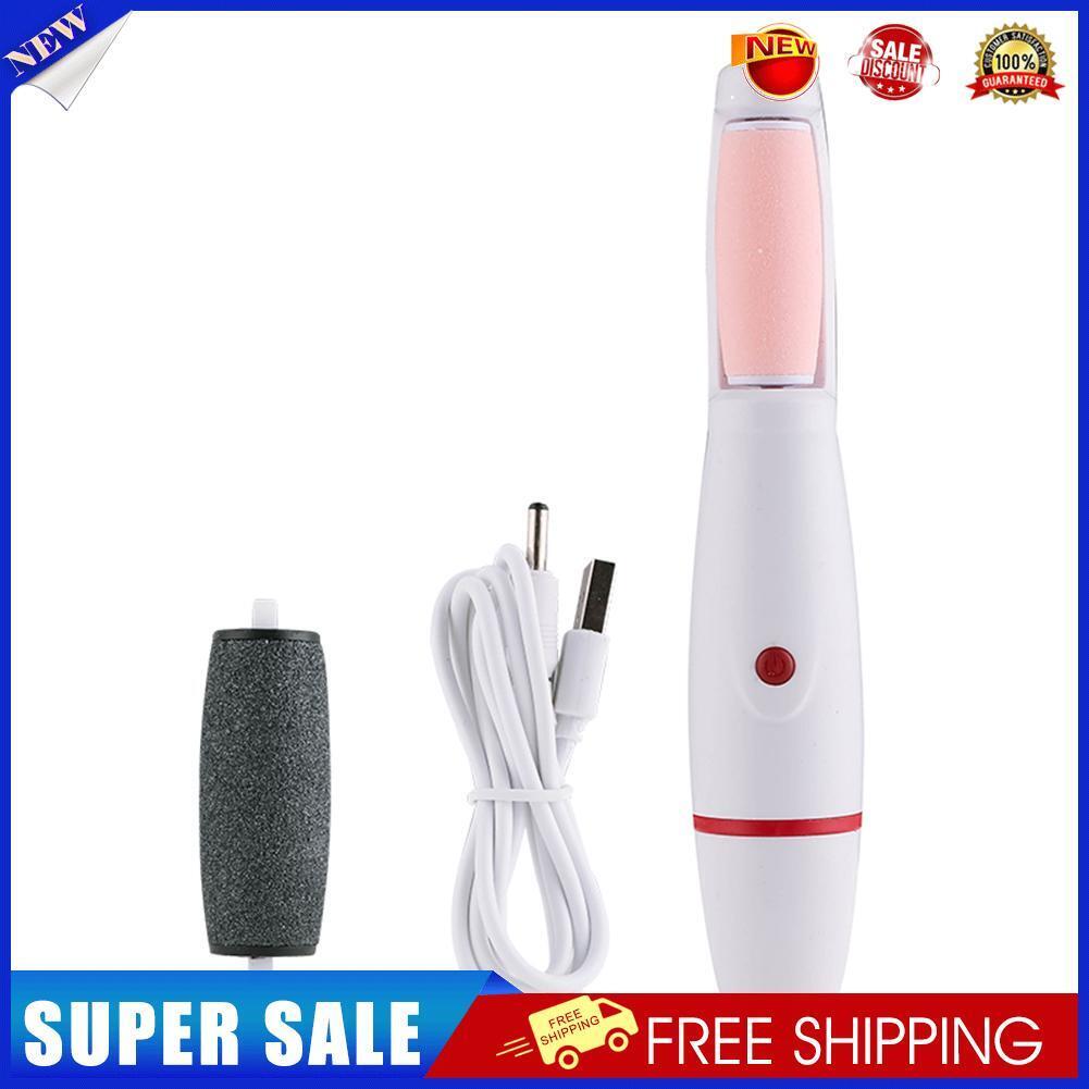 Electric Pedicure Foot Callus Grinder USB Feet Care Dead Skin Remover (Red)