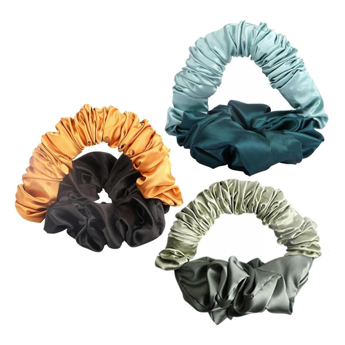 3Pack Sleep Heatless Curling Rod Silk Ribbon Hair Wrap Curling Lazy Curlers