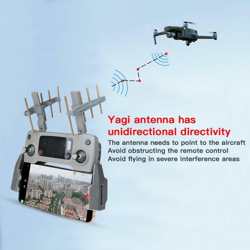 2.4G Silicagel Yagi Antenna Signal Booster for D JI Mavic 2 Drone Controller