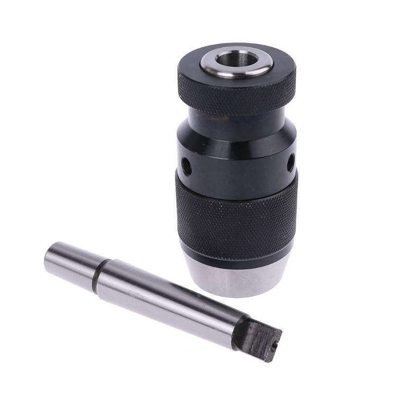 2pcs/set MT2 B16 Self Tightening Drill Chuck 1-16mm Clamping Arbor Keyless For