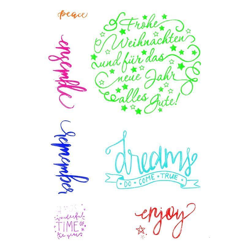 Wishes Clear Stamp Silicone Seal Sheet DIY Photo Scrapbook Craft Card Album S37