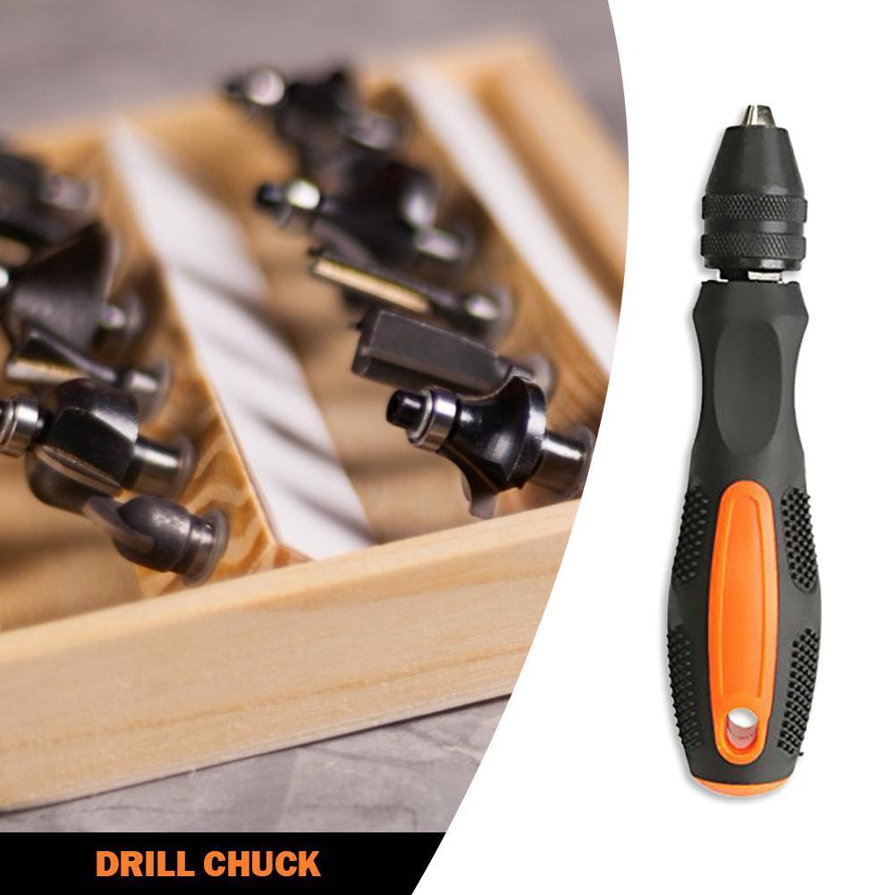 0.5-8mm Chuck Woodworking Mini Hand Drill Twist Drill Bit for Rotary Tool