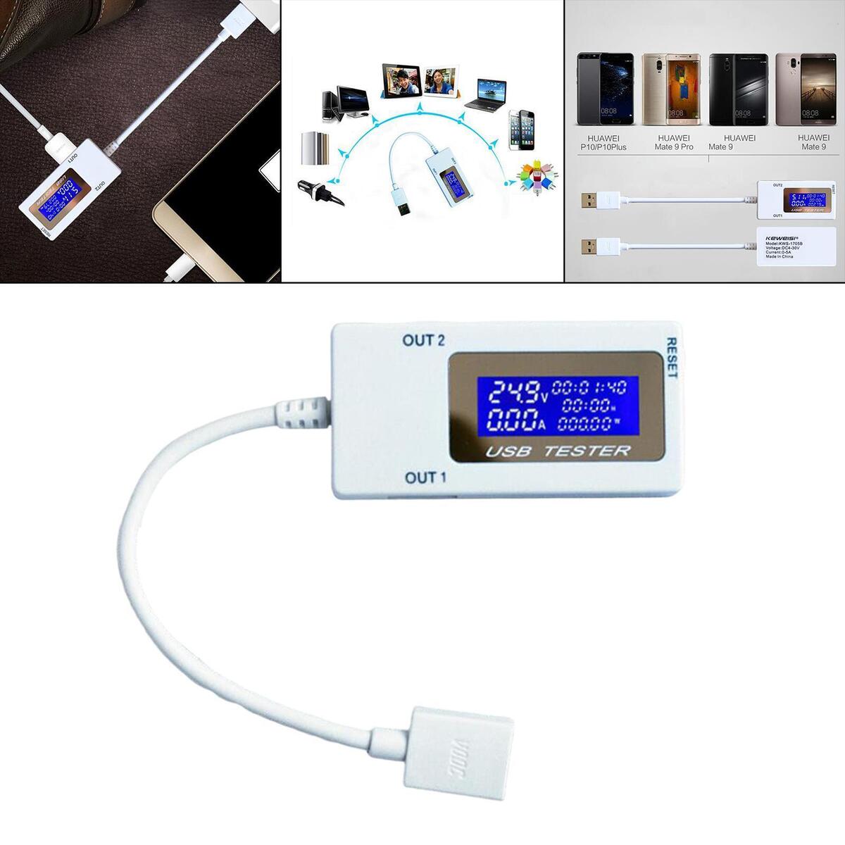 USB Current Voltage Capacity Meter Detector High Versatility Monitor Ammeter