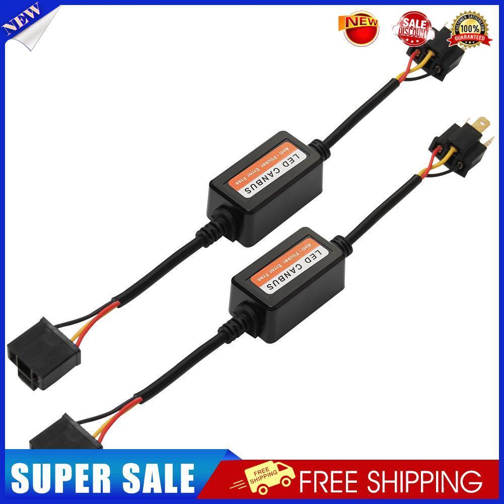 1 Pair H4 LED Headlight Canbus Decoders Error Free Anti Flicker Resistor