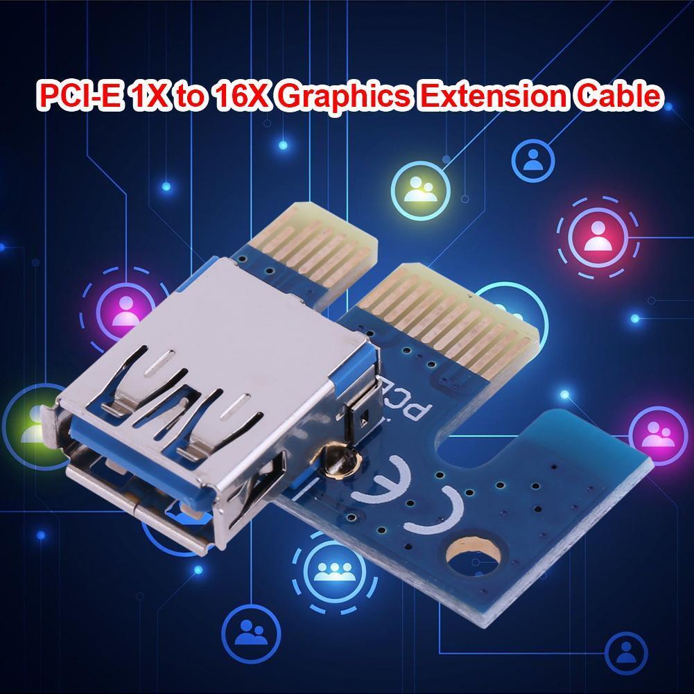 PCIe X1 Adapter PCI E 1X to USB 3.0 Female for PCI Express Riser Mining
