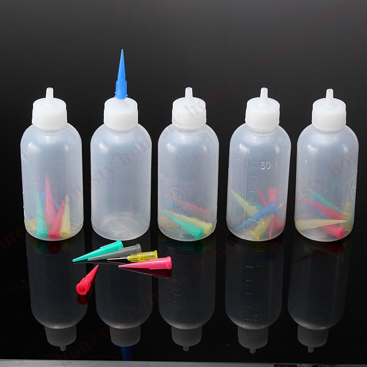 1x Jam Painting Squeeze Bottles 35 Nozzles Cake Decorating Craft Frosting Sauce
