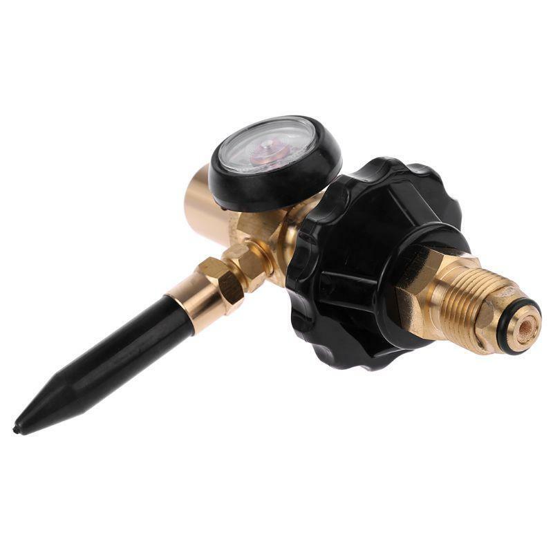 Brass Helium Latex Pressure Reducer With Pressure Gauge For G5/8 Tank Balloon