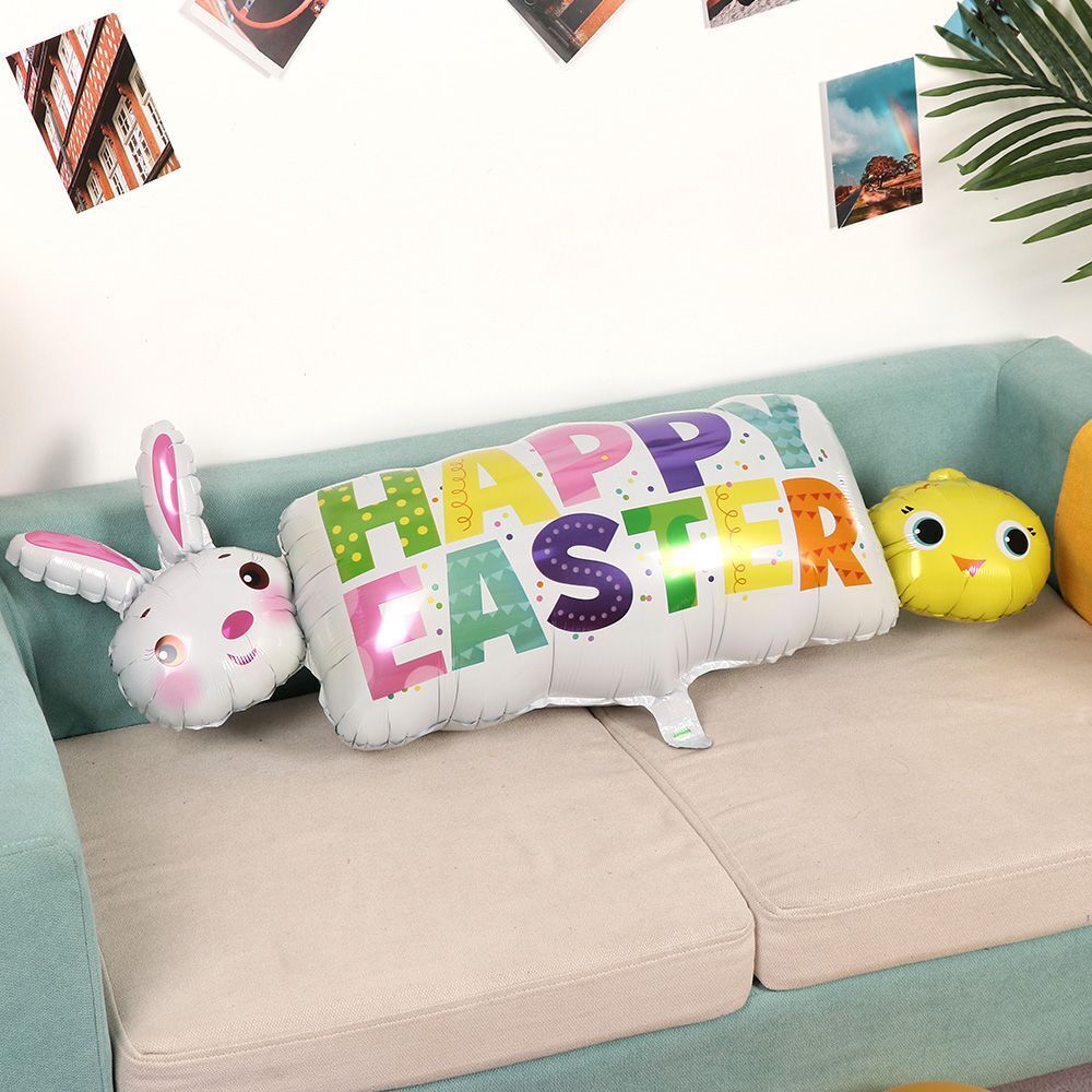 Wedding Aluminum Balloon Easter Egg Rabbit Party Decoration Bunny Balloon
